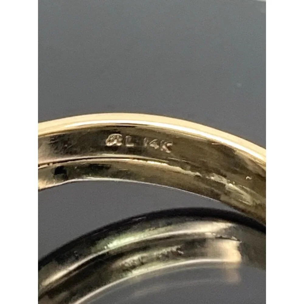Cocktail Diamond Ring 0.30ctw 14k Yellow Gold Estate Jewelry Women's Size 8.5